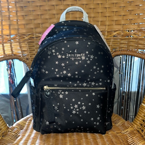 ♠️ kate spade Chelsea Scattered Stars The Little Better Jacquard Nylon Backpack - Picture 5 of 13